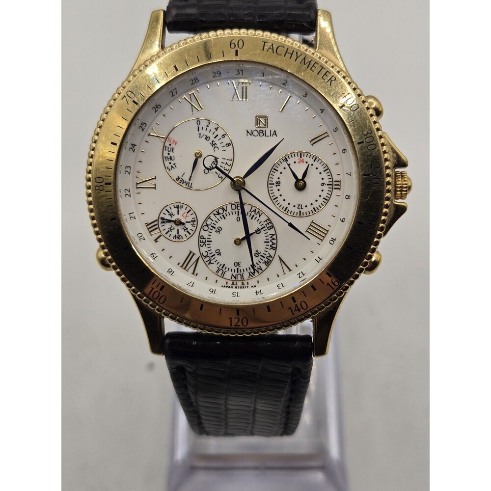 Rare Citizen Noblia 41mm Men's Multifunction Watch. New Battery.